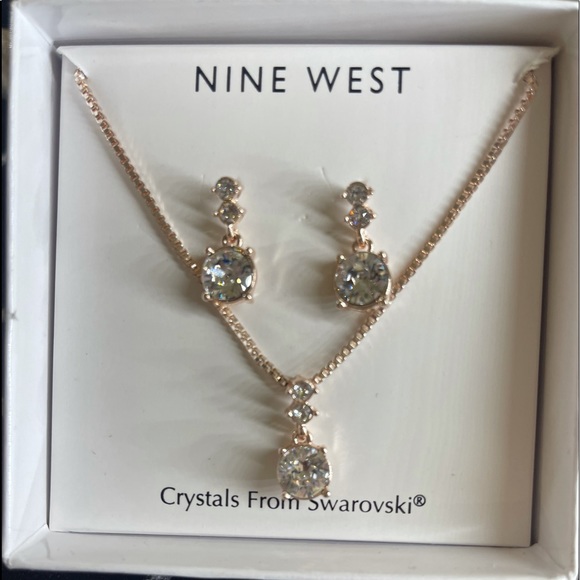 Nine West Necklace & Earrings Set - Picture 1 of 2